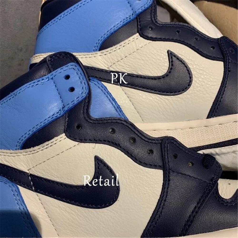 PK God Air Jordan 1 retro high OG Obsidian retail leather ready to ship